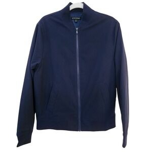 Banana Republic Men's S Bomber Flight Jacket Lightweight  Full Zip Navy Blue Sm